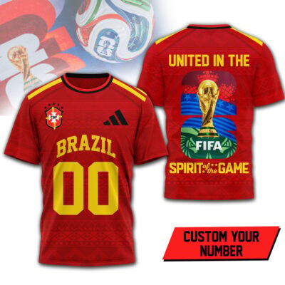 Brazil | Premium WC26 United 3D T-Shirt HY - L