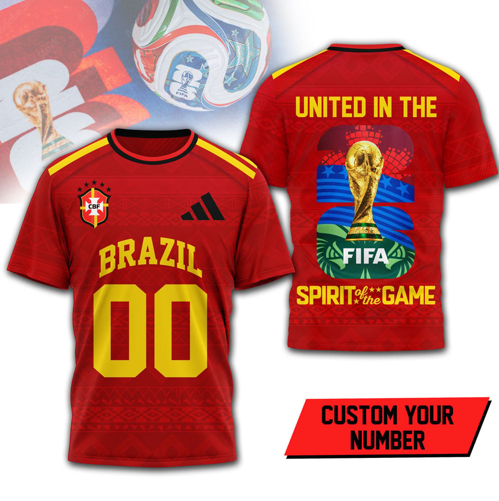 Brazil | Premium WC26 United 3D T-Shirt HY