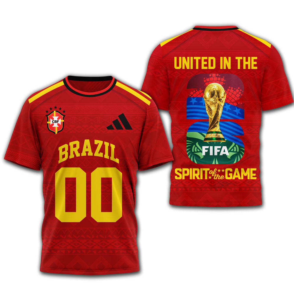 Brazil | Premium WC26 United 3D T-Shirt HY - Image 4