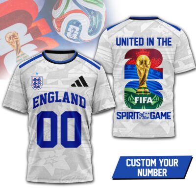 England | Premium WC26 United 3D T-Shirt HY