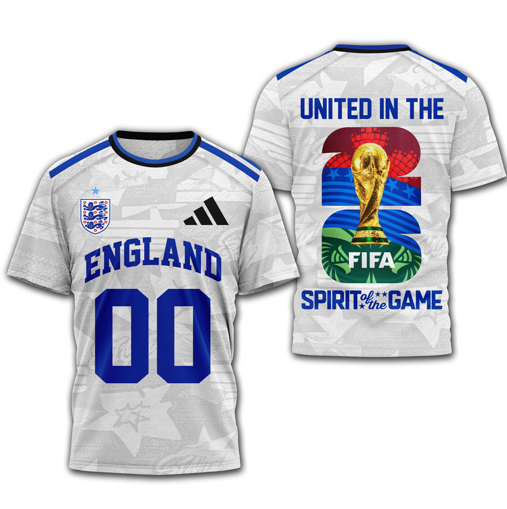 England | Premium WC26 United 3D T-Shirt HY - Image 4