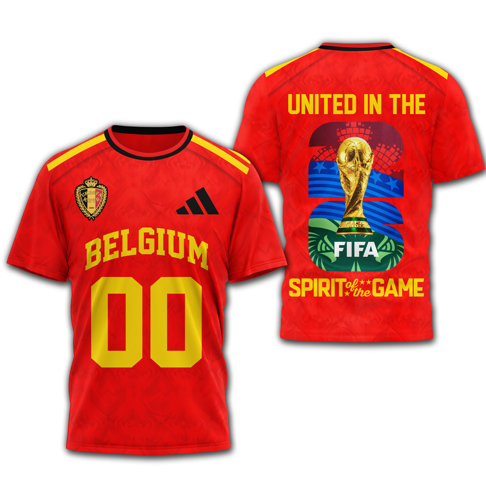 Belgium | Premium WC26 United 3D T-Shirt HY - Image 4