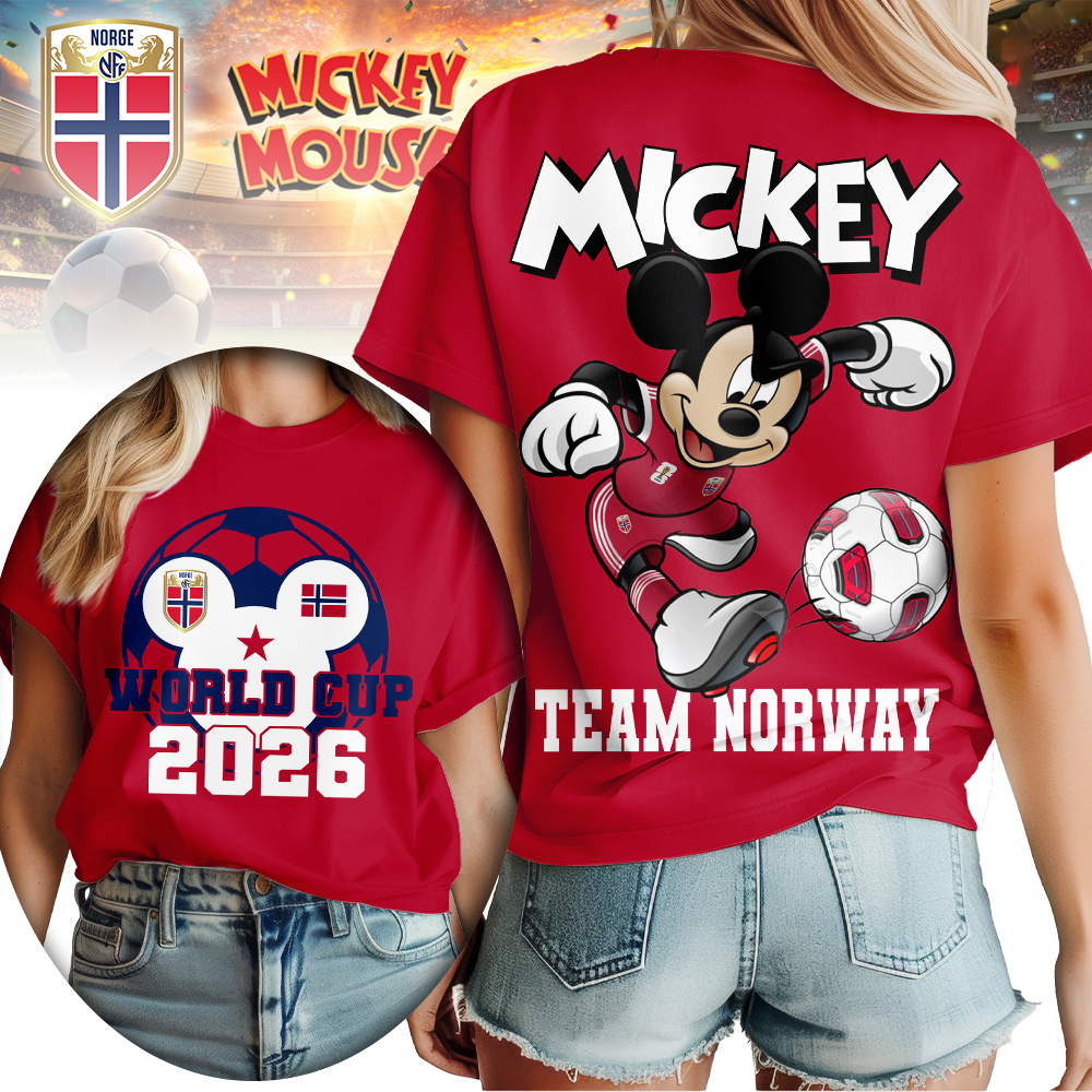 Norway | Premium WC26 Mickey Women Shirt - Image 3
