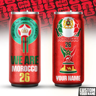 Alternative view of Morocco | Fifa WC26 Can Tumbler