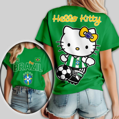Brazil | Premium WC26 Hello Kitty Women Shirt