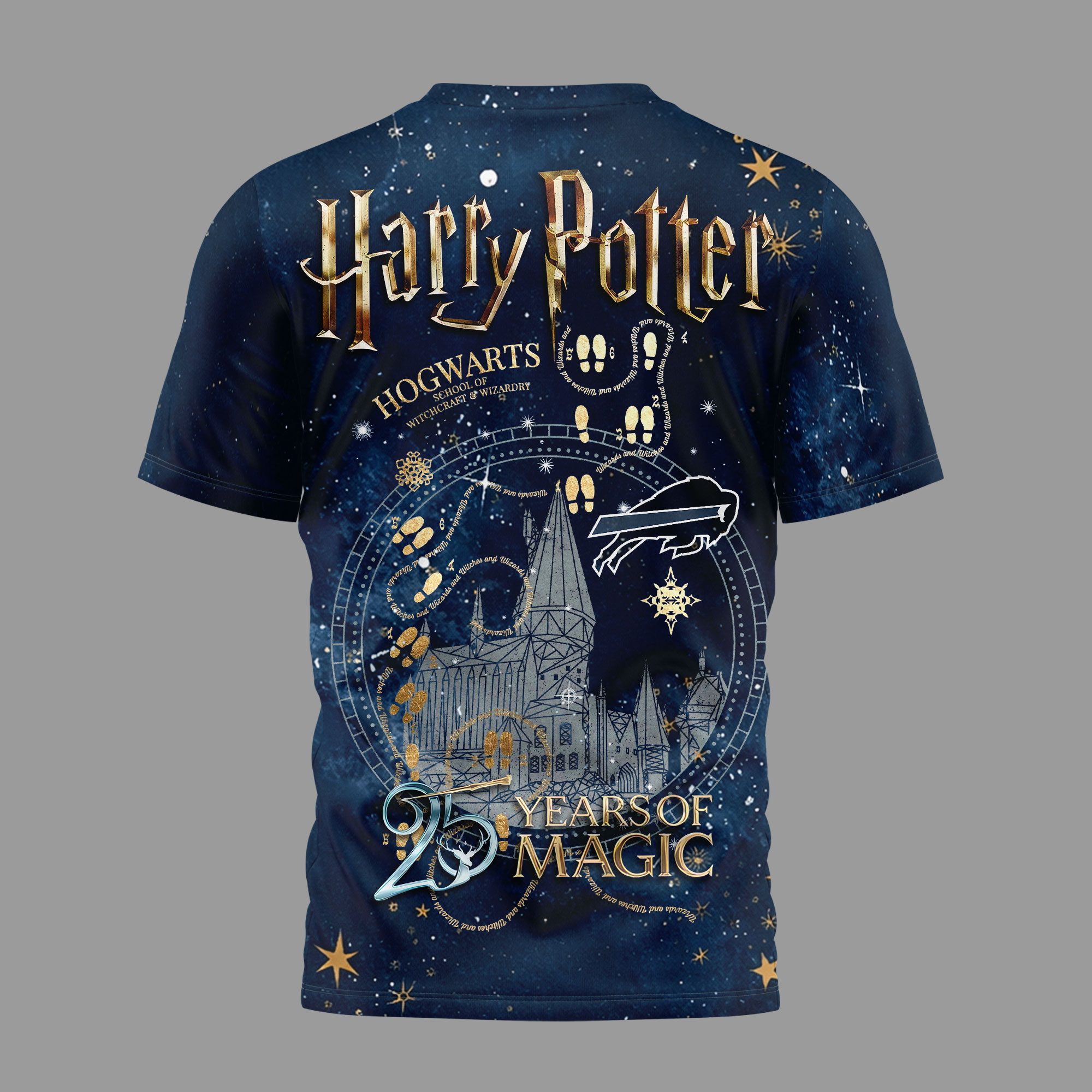 Buffalo Bills | Premium NFL Harry Potter 25 Years Of Magic 3D Shirt - Image 4