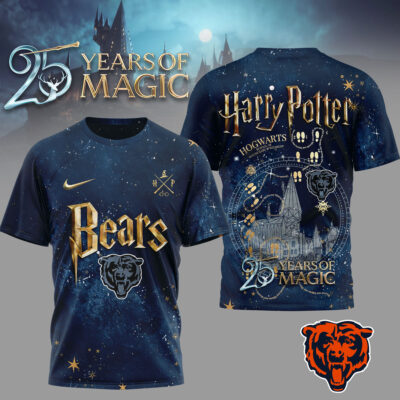 Chicago Bears | Premium NFL Harry Potter 25 Years Of Magic 3D Shirt