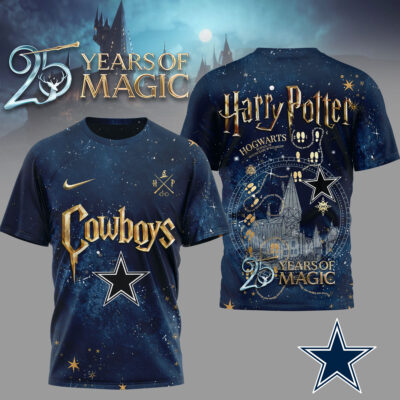 Dallas Cowboys | Premium NFL Harry Potter 25 Years Of Magic 3D Shirt