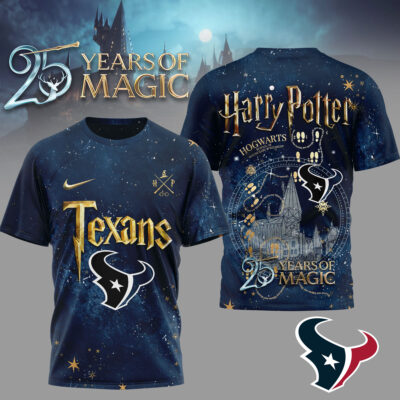Houston Texans | Premium NFL Harry Potter 25 Years Of Magic 3D Shirt - L