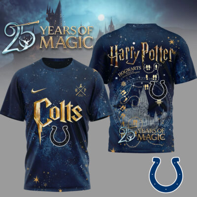 Indianapolis Colts | Premium NFL Harry Potter 25 Years Of Magic 3D Shirt