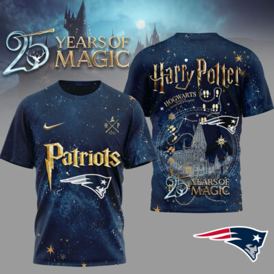 New England Patriots | Premium NFL Harry Potter 25 Years Of Magic 3D Shirt