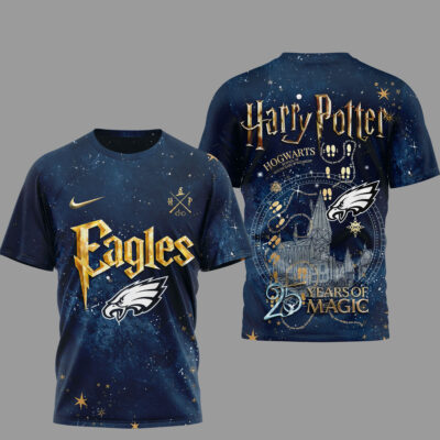 Alternative view of Philadelphia Eagles | Premium NFL Harry Potter 25 Years Of Magic 3D Shirt