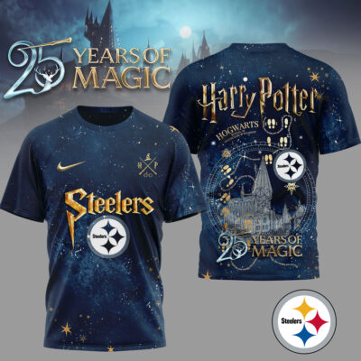 Pittsburgh Steelers | Premium NFL Harry Potter 25 Years Of Magic 3D Shirt