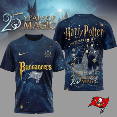 Tampa Bay Buccaneers | Premium NFL Harry Potter 25 Years Of Magic 3D Shirt - 3XL