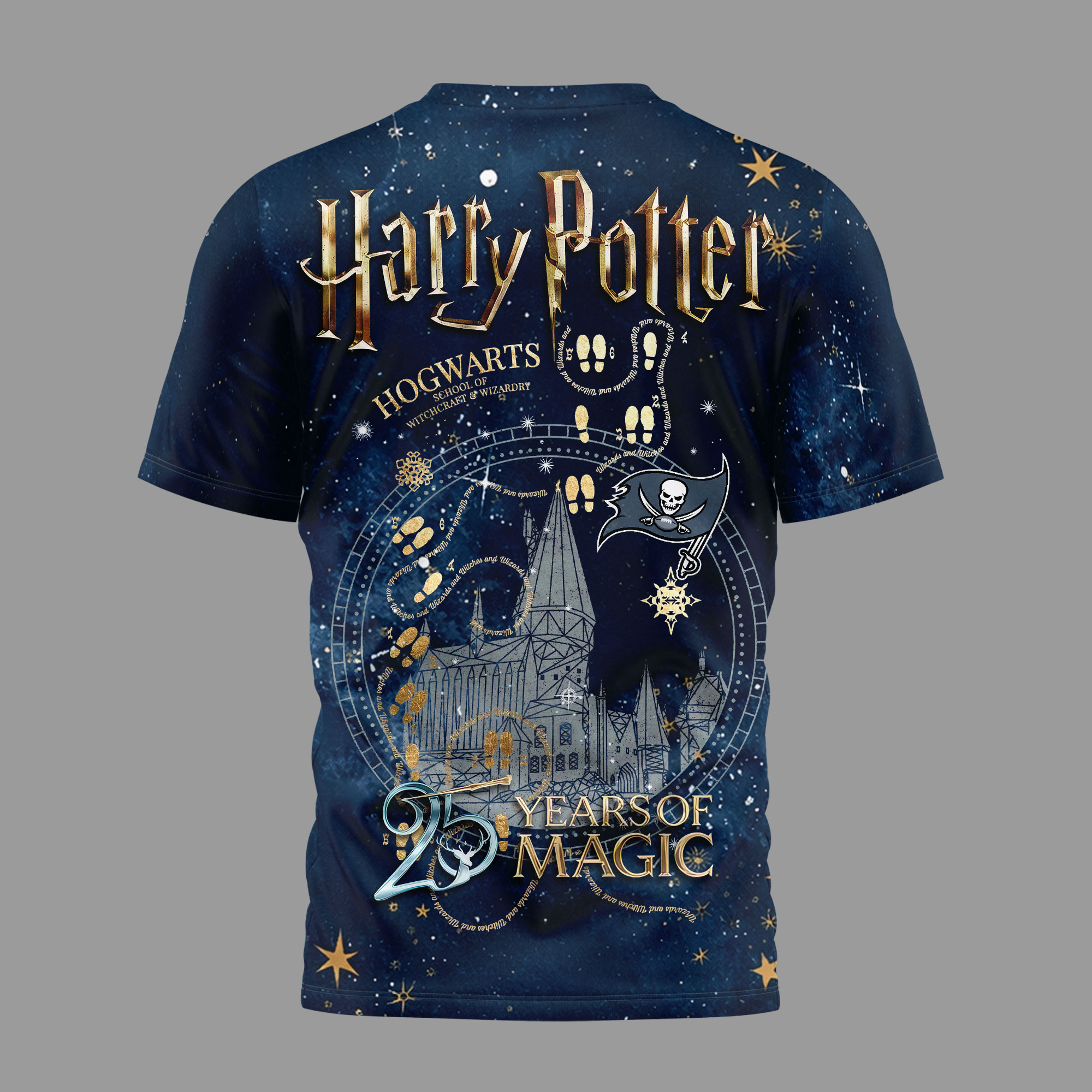 Tampa Bay Buccaneers | Premium NFL Harry Potter 25 Years Of Magic 3D Shirt - Image 4