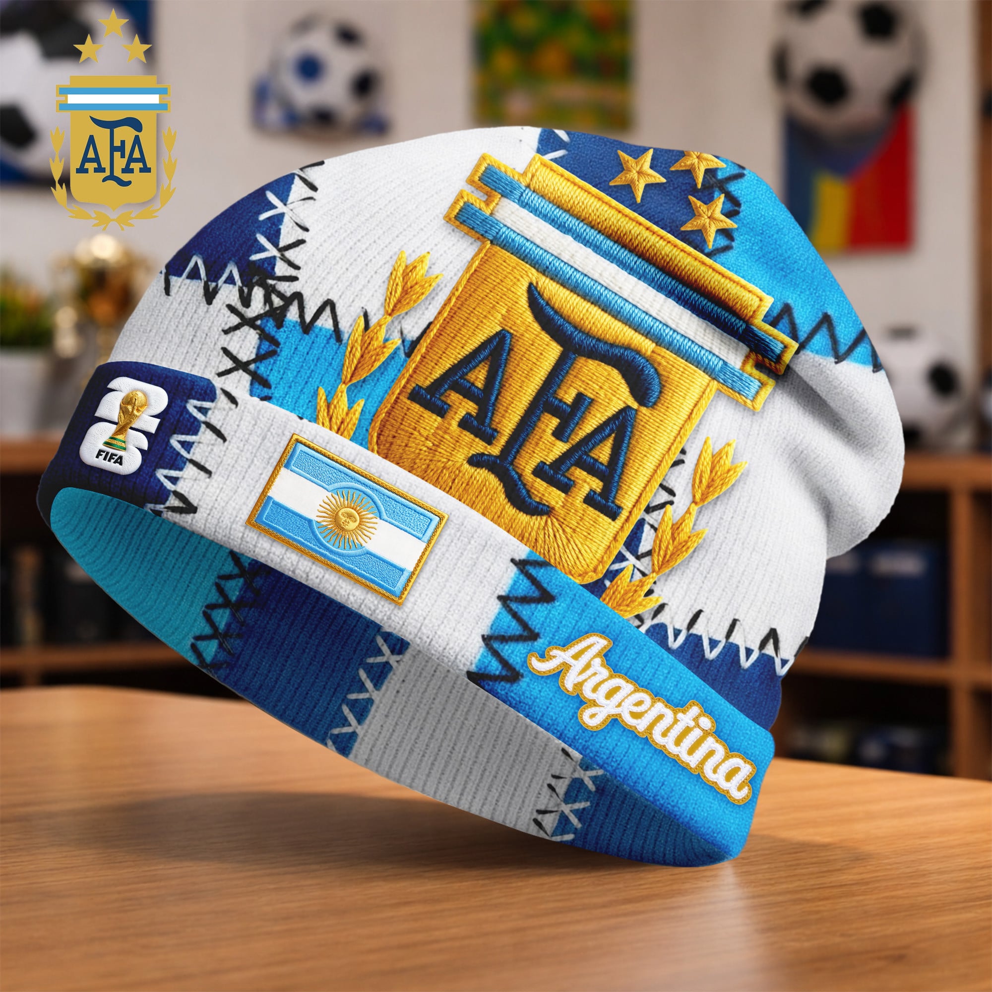 Argentina | Premium WC26 Game Day Beanie Hat - Image 2