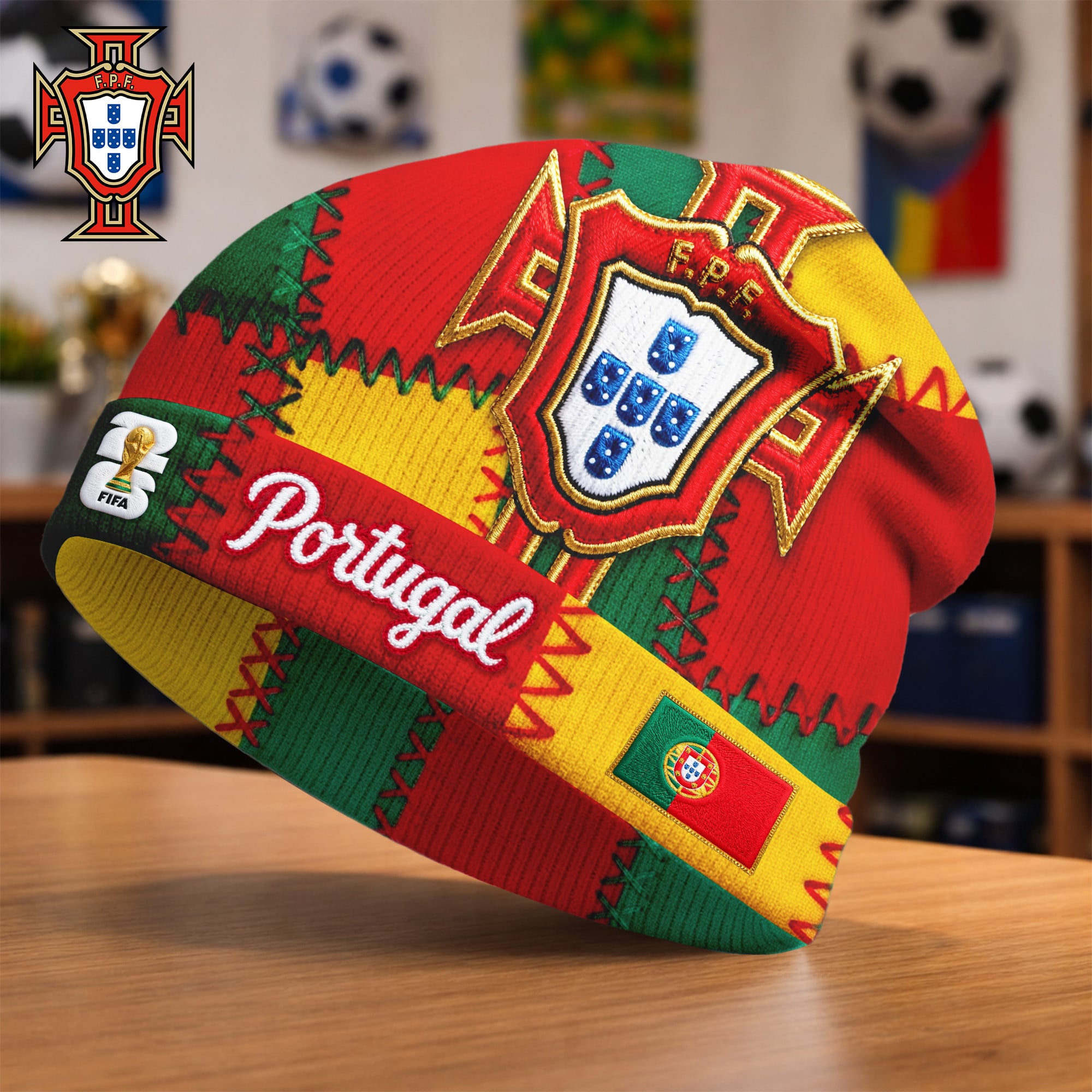 Portugal | Premium WC26 Game Day Beanie Hat - Image 2