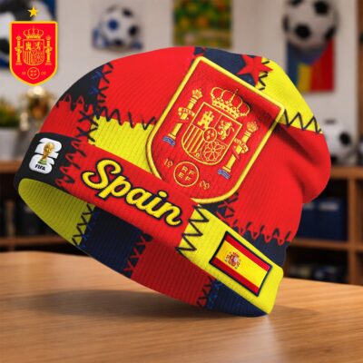 Alternative view of Spain | Premium WC26 Game Day Beanie Hat