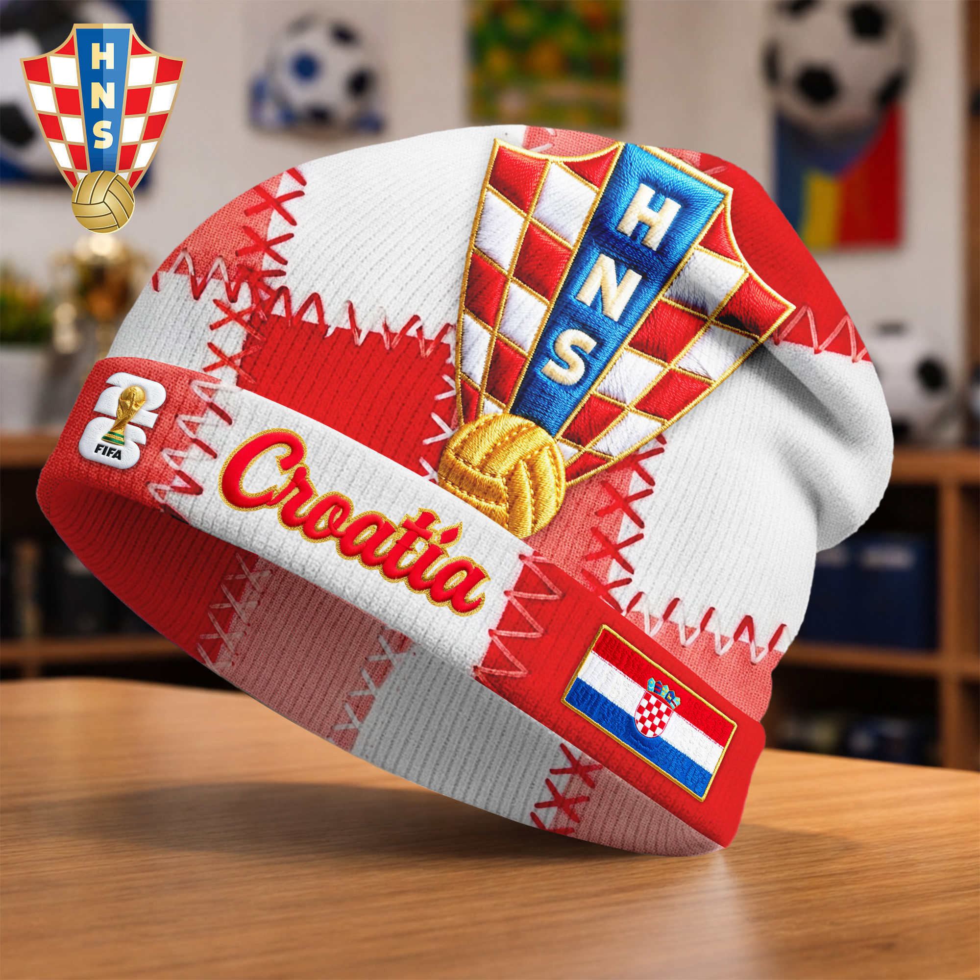 Croatia | Premium WC26 Game Day Beanie Hat - Image 2