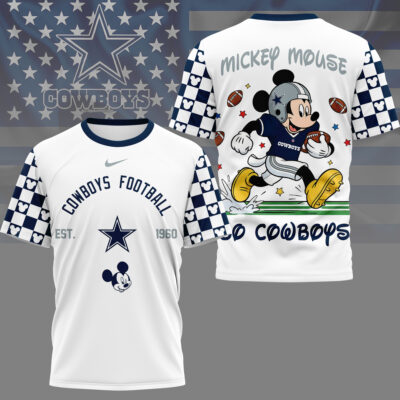Dallas Cowboys | Premium NFL Mickey Football 3D Shirt