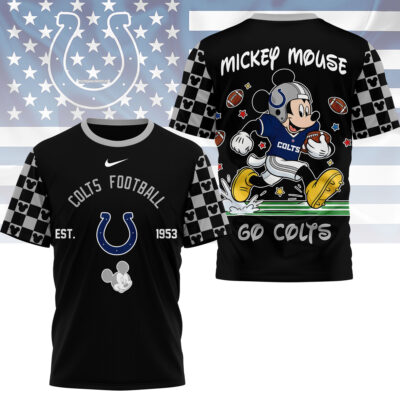 Indianapolis Colts | Premium NFL Mickey Football 3D Shirt