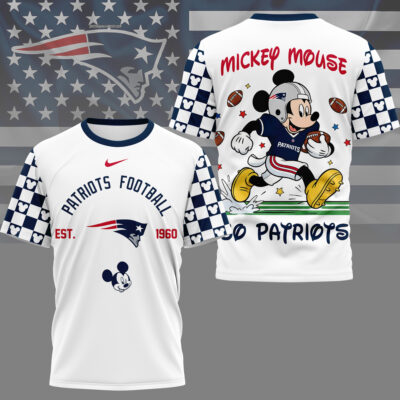 New England Patriots | Premium NFL Mickey Football 3D Shirt