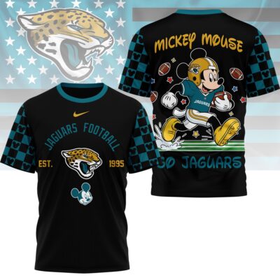 Jacksonville Jaguars | Premium NFL Mickey Football 3D Shirt