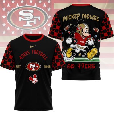 San Francisco 49ers | Premium NFL Mickey Football 3D Shirt