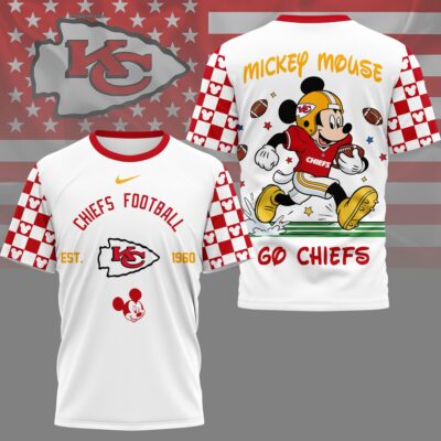 Kansas City Chiefs | Premium NFL Mickey Football 3D Shirt