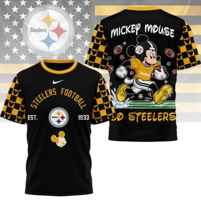 Pittsburgh Steelers | Premium NFL Mickey Football 3D Shirt