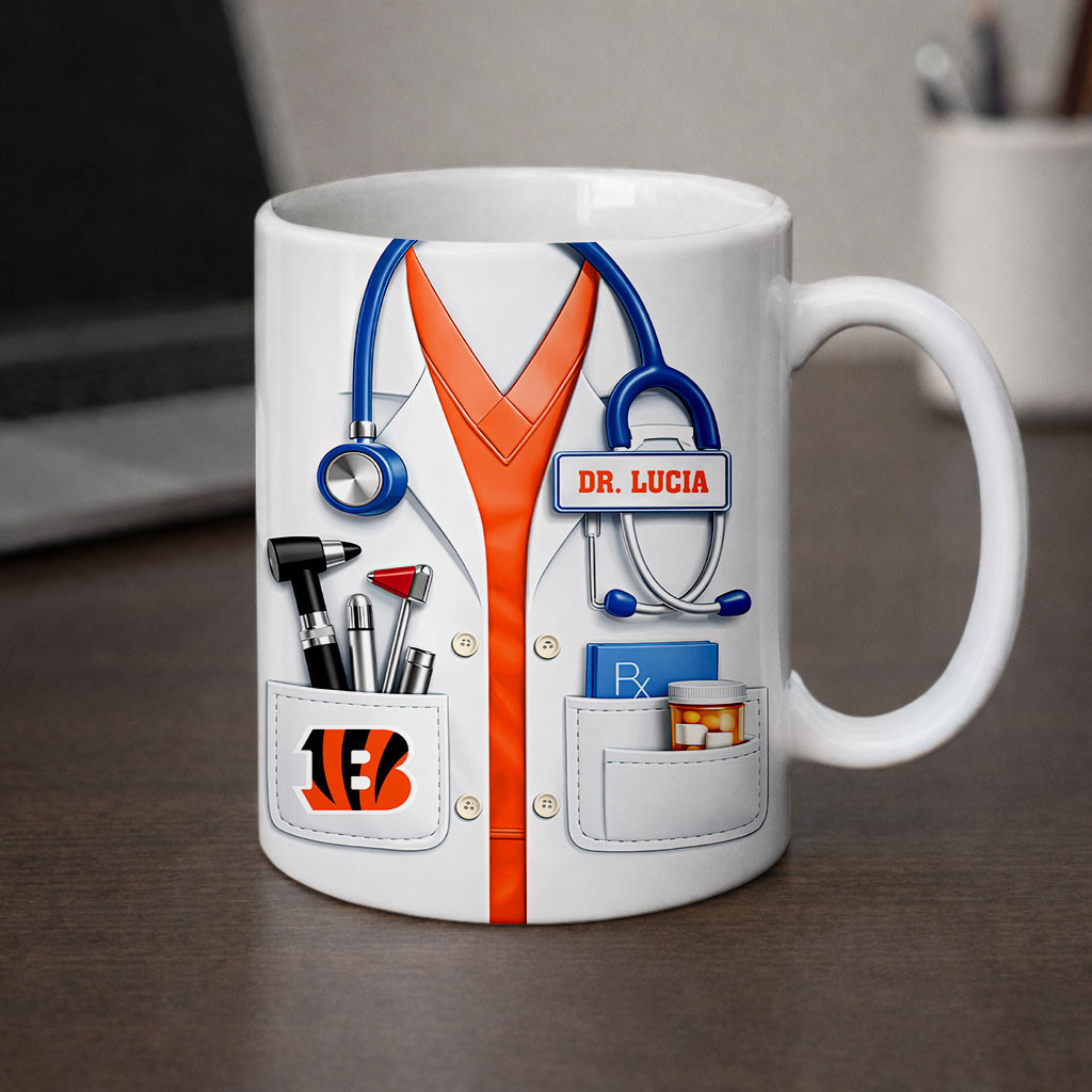 Cincinnati Bengals | Premium NFL Personalized Medical Mug - Image 2