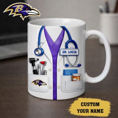 Baltimore Ravens | Premium NFL Personalized Medical Mug - 15OZ