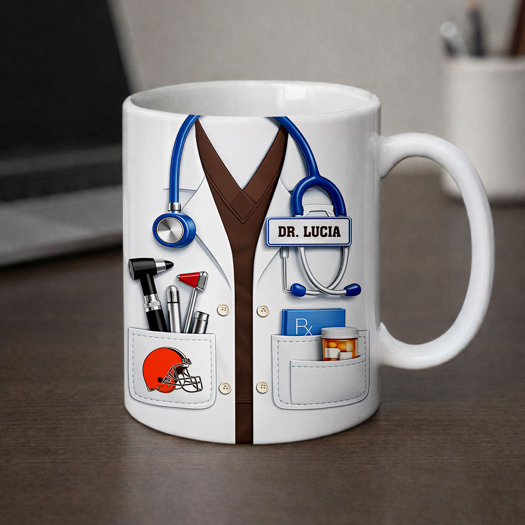 Cleveland Browns | Premium NFL Personalized Medical Mug - Image 2