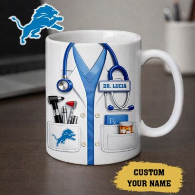 Detroit Lions | Premium NFL Personalized Medical Mug