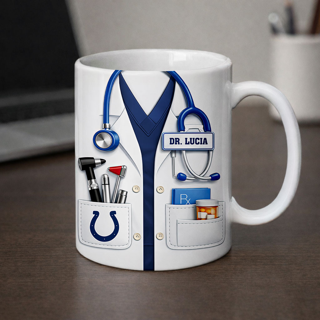 Indianapolis Colts | Premium NFL Personalized Medical Mug - Image 2