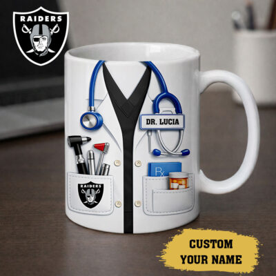Las Vegas Raiders | Premium NFL Personalized Medical Mug