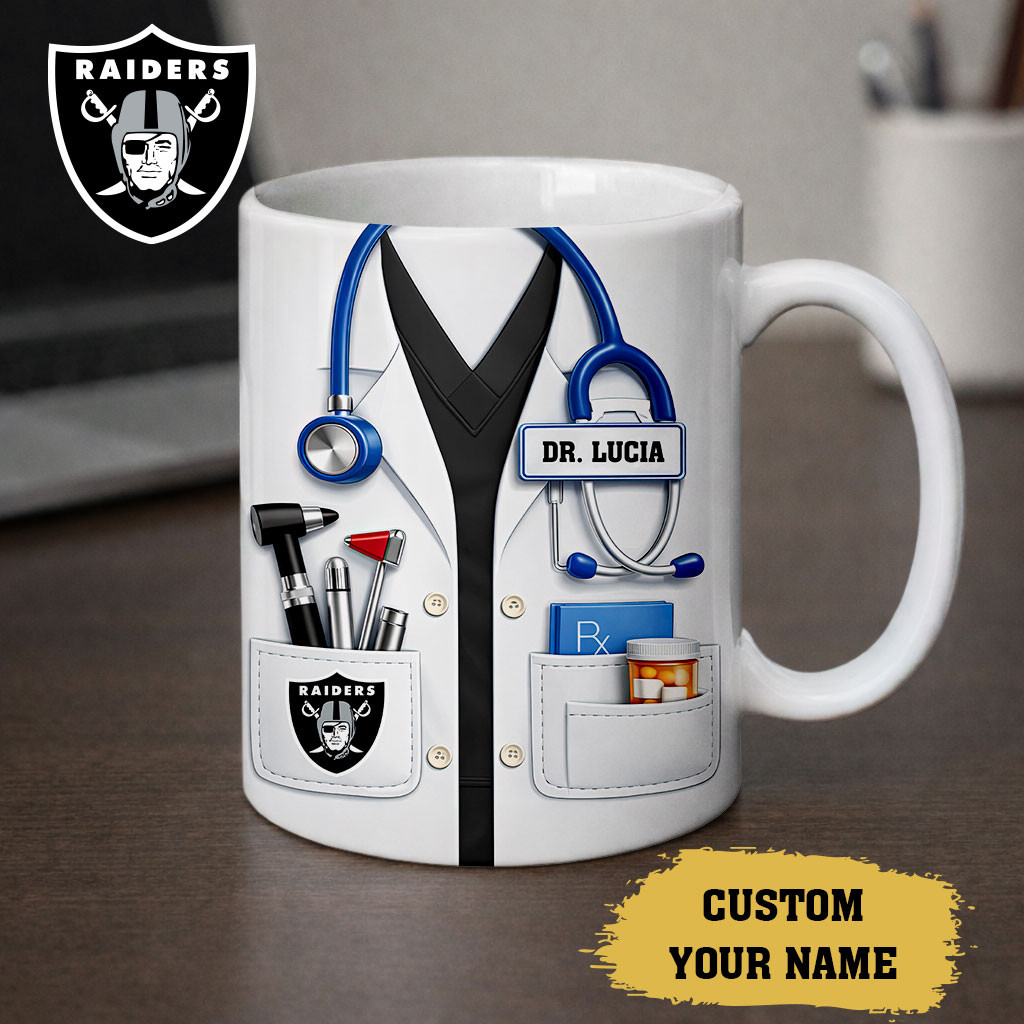 Las Vegas Raiders | Premium NFL Personalized Medical Mug