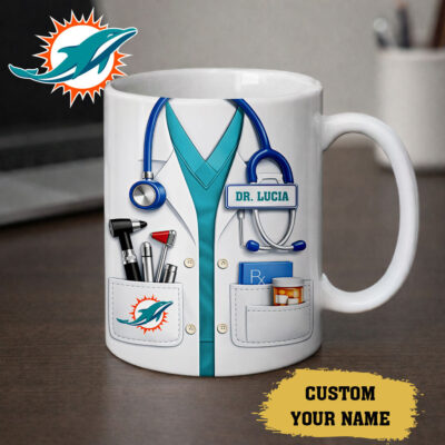 Miami Dolphins | Premium NFL Personalized Medical Mug