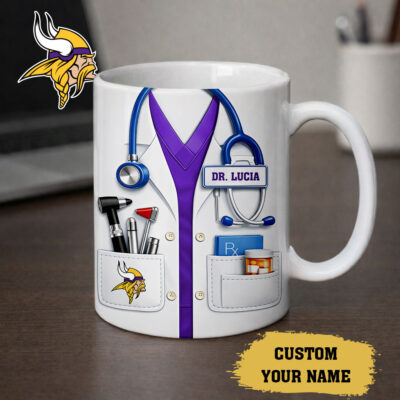 Minnesota Vikings | Premium NFL Personalized Medical Mug