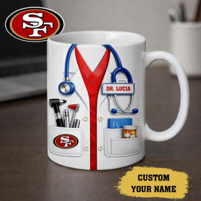 San Francisco 49ers | Premium NFL Personalized Medical Mug - 11OZ