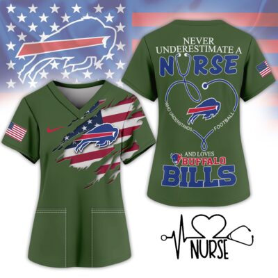 Buffalo Bills | Premium NFL Army Nurse 3D Shirt