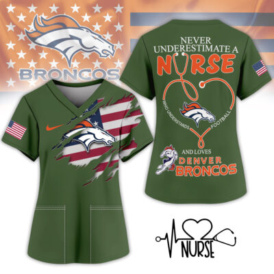 Denver Broncos | Premium NFL Army Nurse 3D Shirt