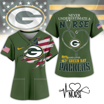Green Bay Packers | Premium NFL Army Nurse 3D Shirt