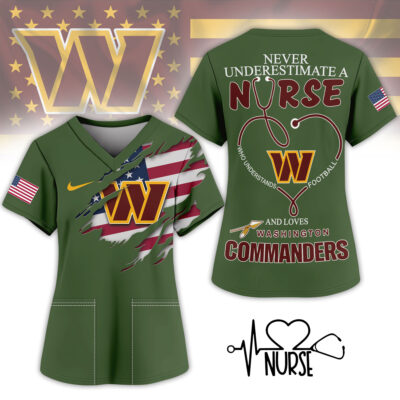 Washington Commanders | Premium NFL Army Nurse 3D Shirt - 2XL