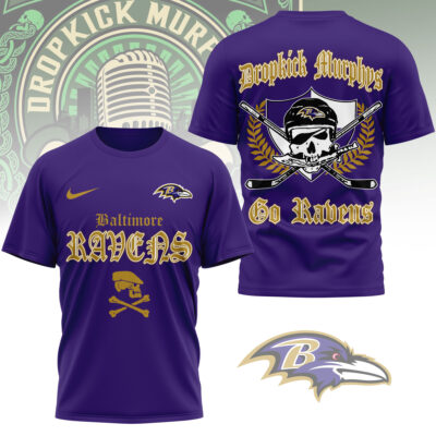 Baltimore Ravens | Premium NFL Dropkick Murphys Fan 3D Shirt