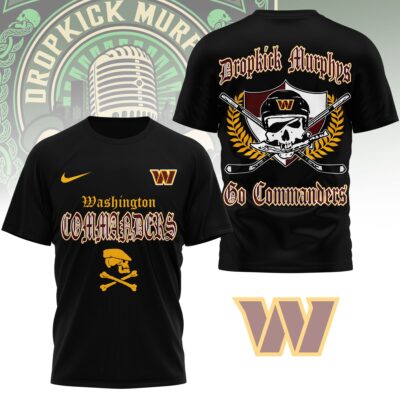 Washington Commanders | Premium NFL Dropkick Murphys Fan 3D Shirt