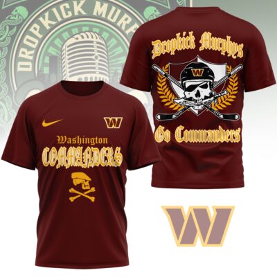 Washington Commanders | Premium NFL Dropkick Murphys Fan 3D Shirt