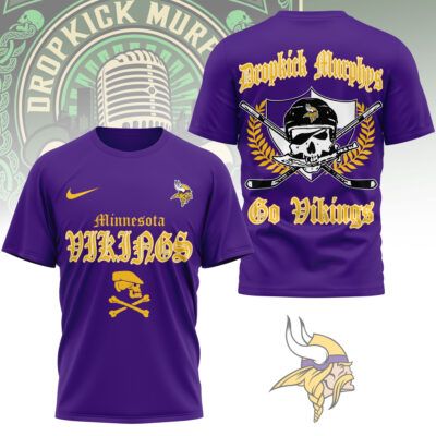 Minnesota Vikings | Premium NFL Dropkick Murphys Fan 3D Shirt