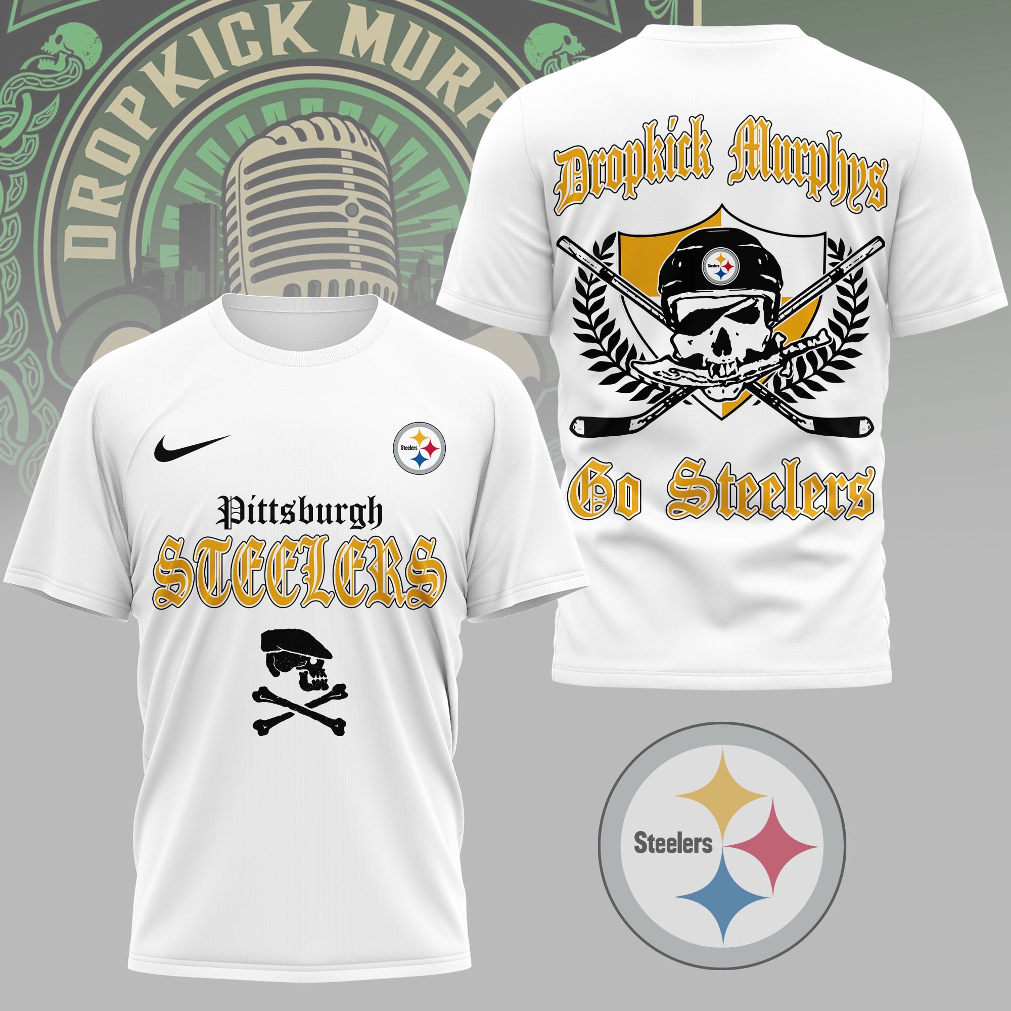 Pittsburgh Steelers | Premium NFL Dropkick Murphys Fan 3D Shirt