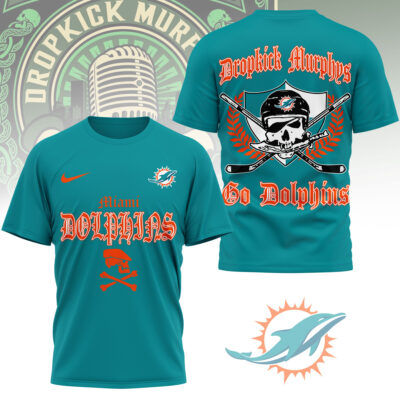 Miami Dolphins | Premium NFL Dropkick Murphys Fan 3D Shirt